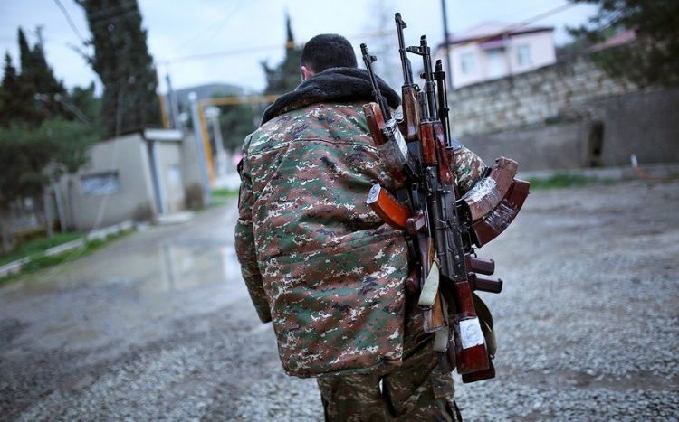 The body of Azerbaijani soldier burnt by Armenian terrorists